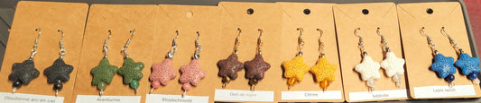 Star diffuser earrings