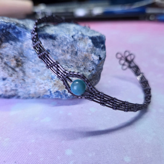 Bracelet tissé et Apatite (Tel que fait en direct sur Twitch)