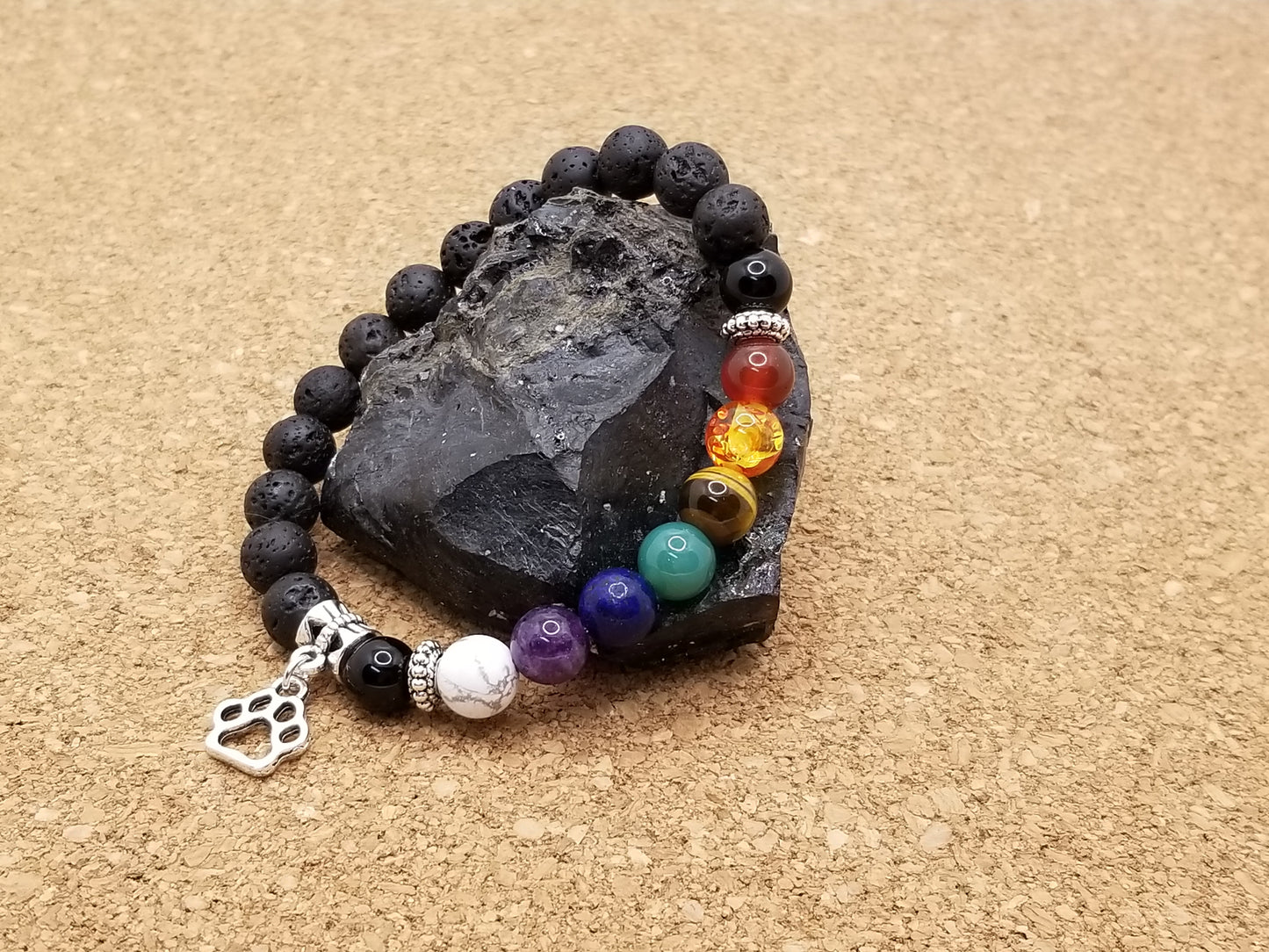 Bracelet Chakra à Breloque (8 mm)