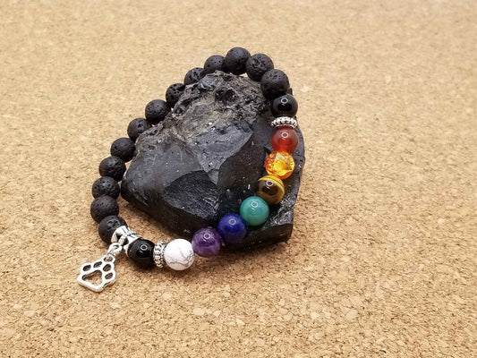 Bracelet Chakra à Breloque (8 mm)