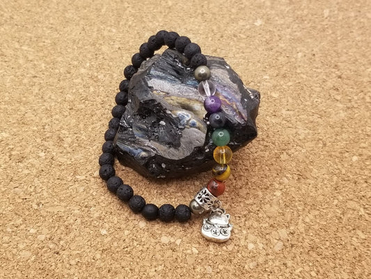 Bracelet Chakra à Breloque (6 mm)