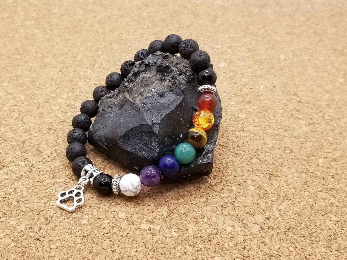Bracelet Chakra à Breloque (8 mm)