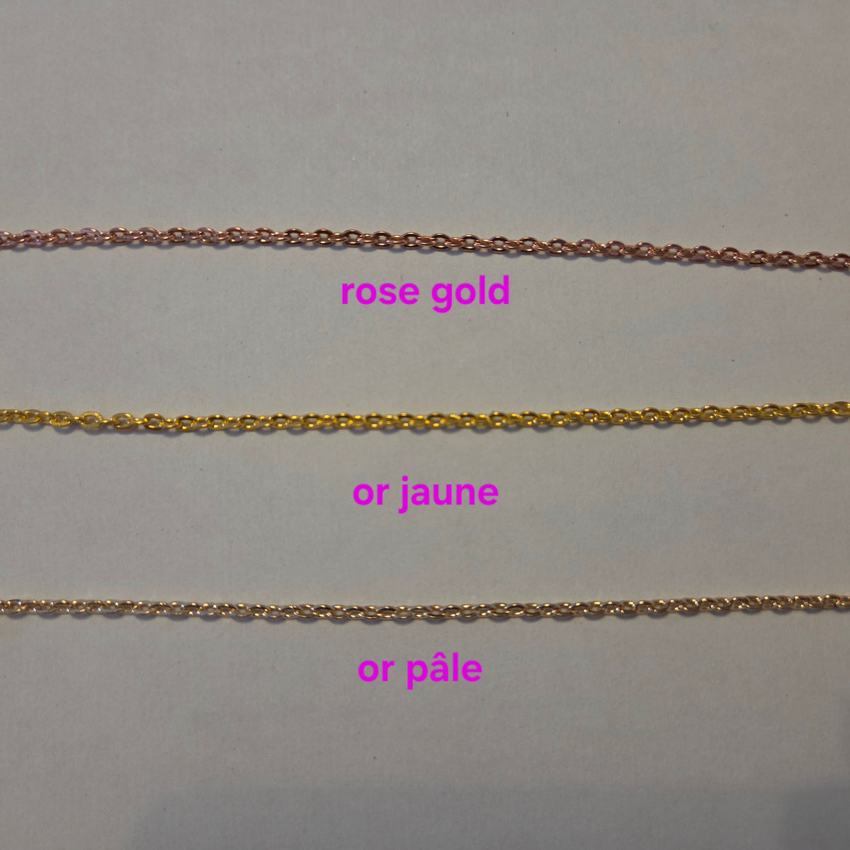 Cordes et chaînes à pendentifs