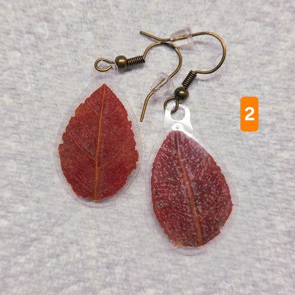 Boucle d'oreilles Feuilles d'automne (Tel que fait sur Twitch)