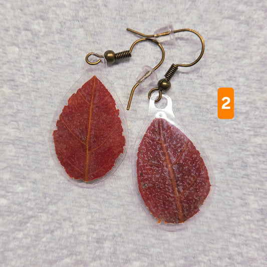 Boucle d'oreilles Feuilles d'automne (Tel que fait sur Twitch)