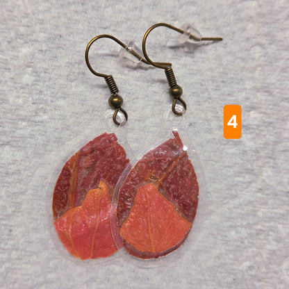 Boucle d'oreilles Feuilles d'automne (Tel que fait sur Twitch)