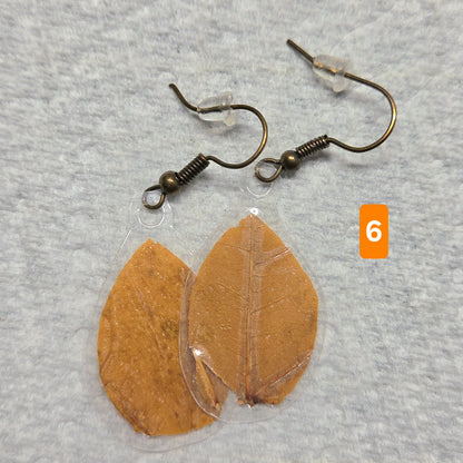 Boucle d'oreilles Feuilles d'automne (Tel que fait sur Twitch)
