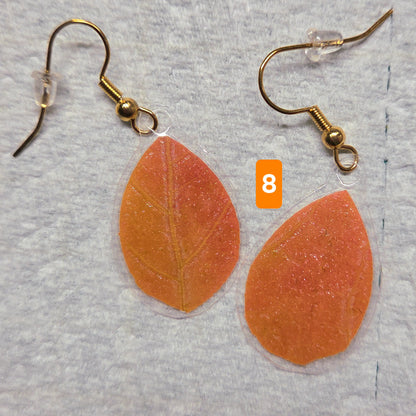 Boucle d'oreilles Feuilles d'automne (Tel que fait sur Twitch)
