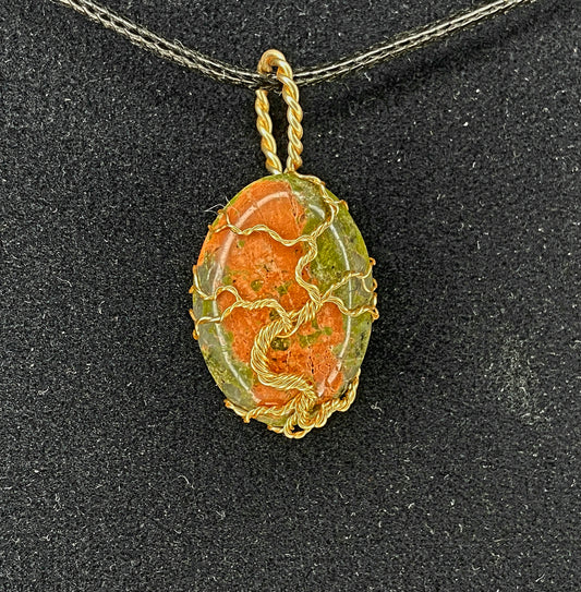 Pendentif Arbre de vie ovale - variés
