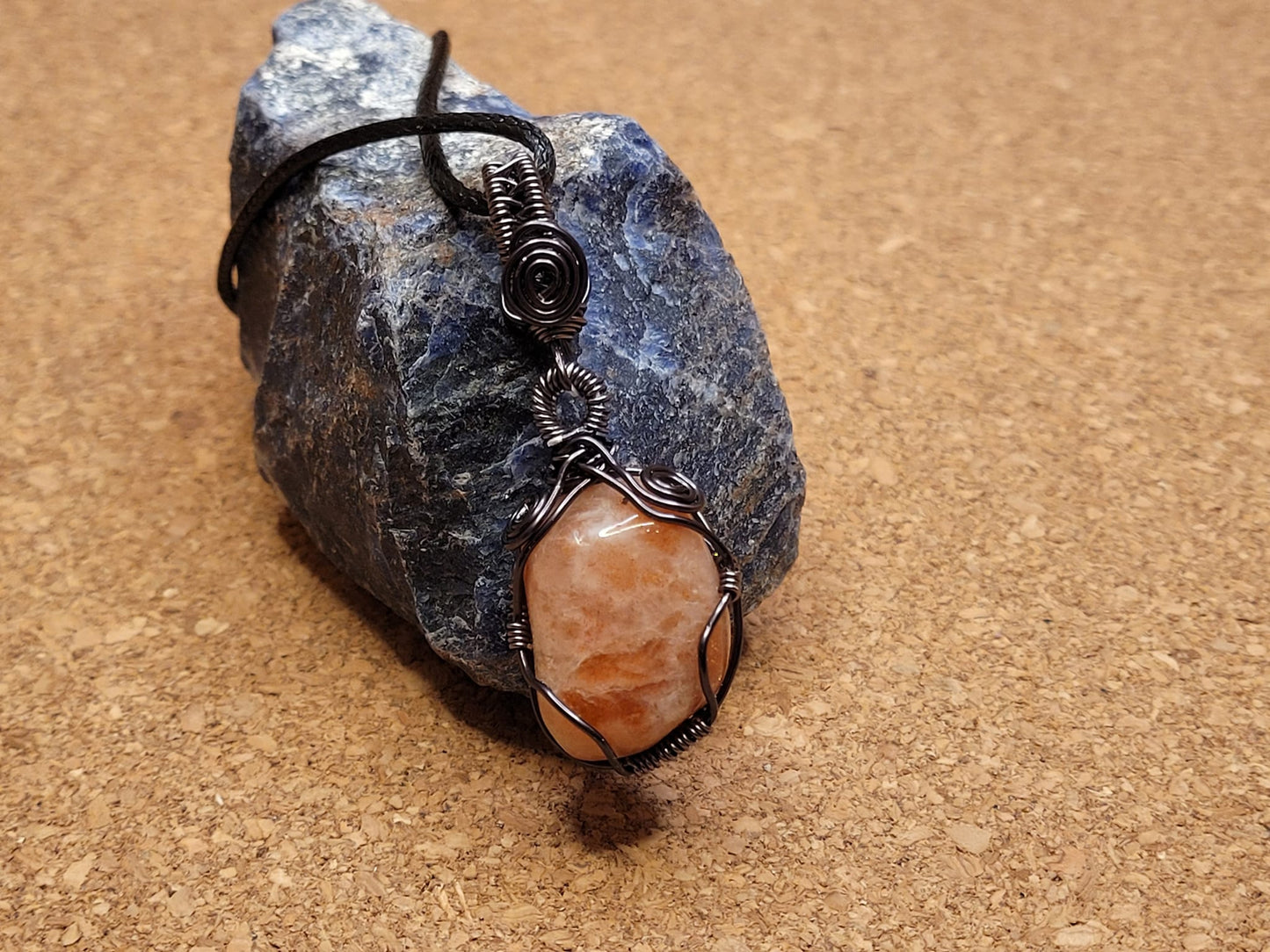 Polished Sunstone Pendant