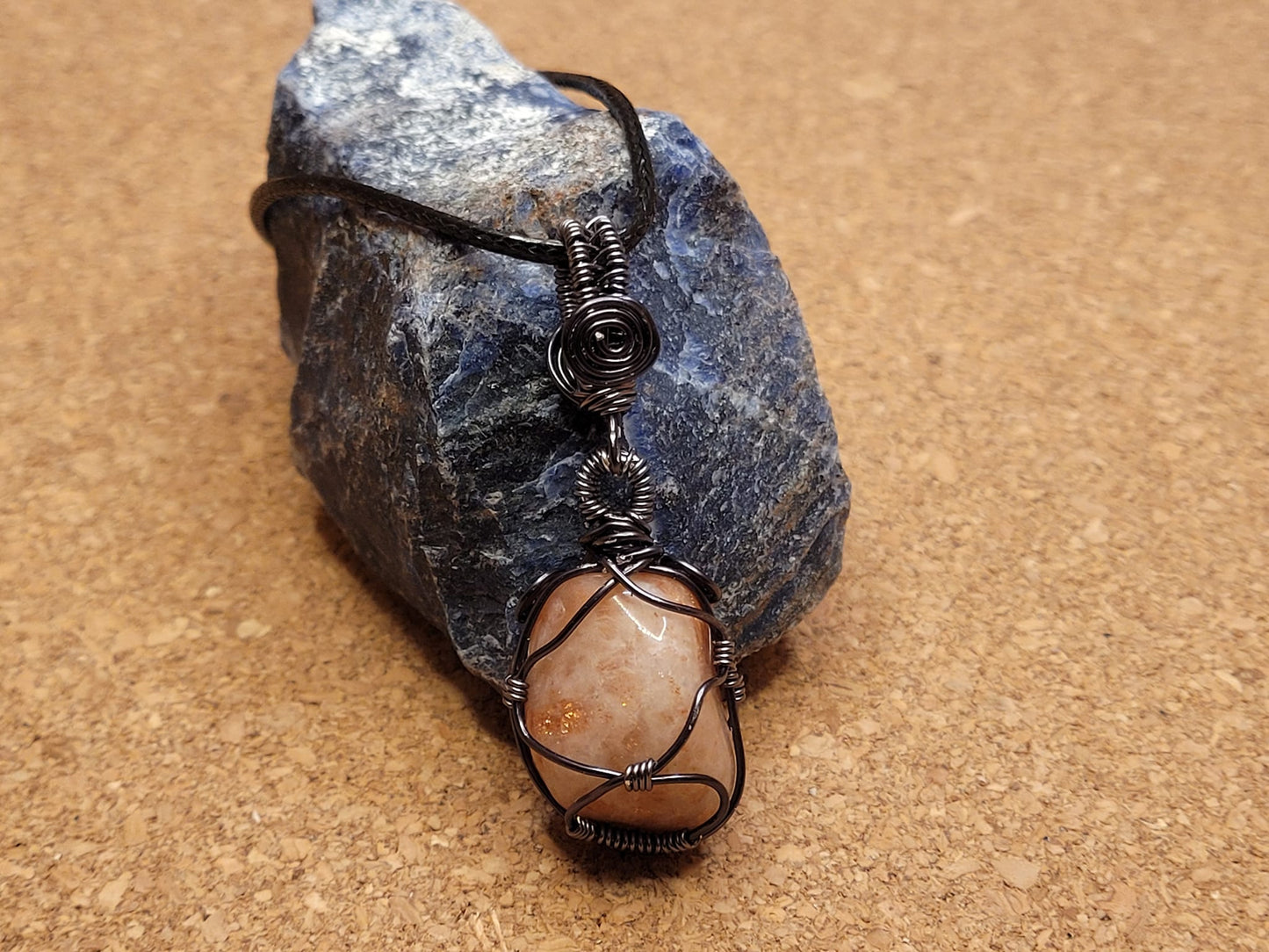 Polished Sunstone Pendant