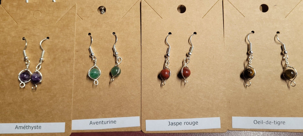 Boucles d'oreilles Spinner 6mm (variées) - ZenSens