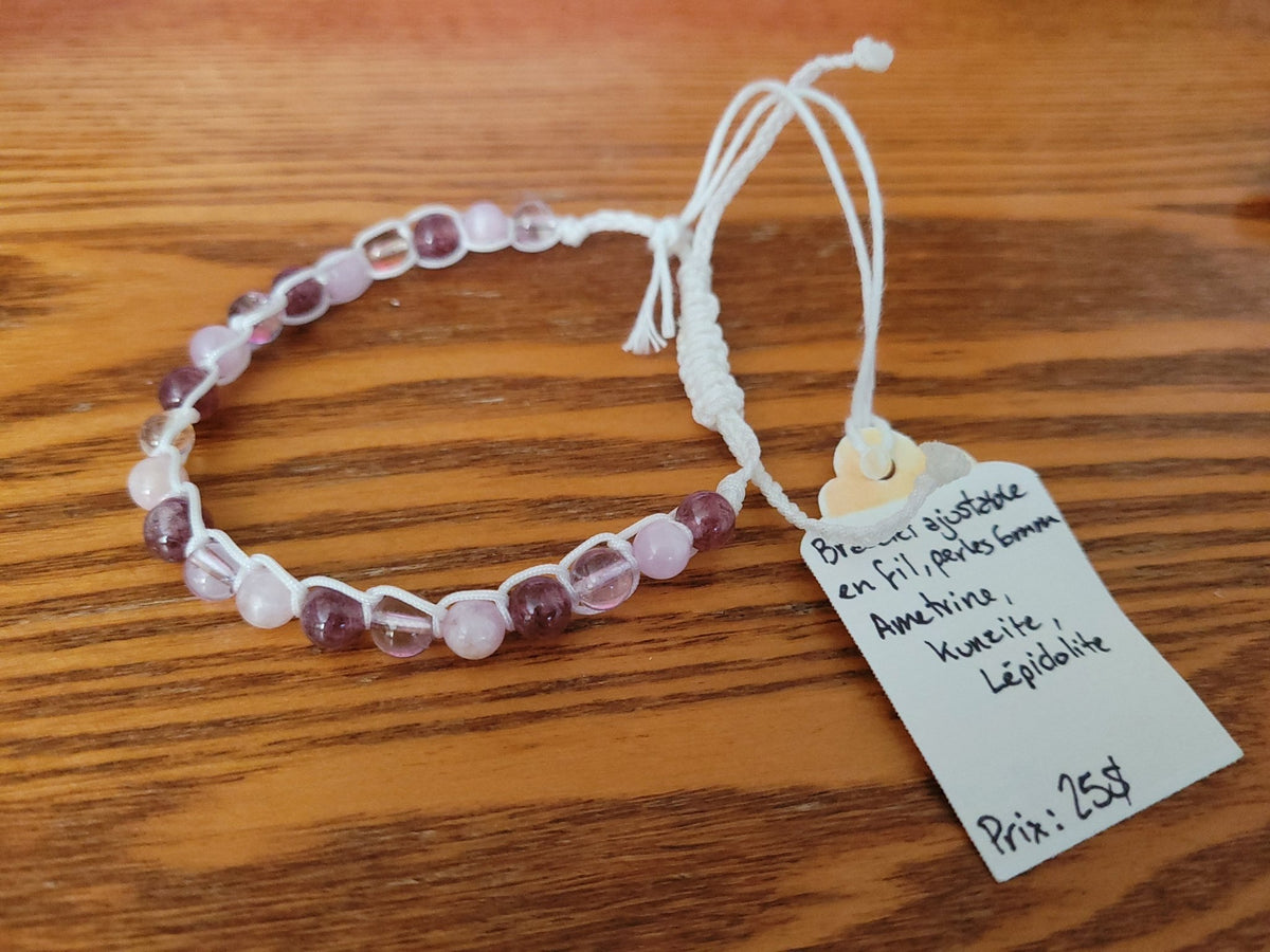 Bracelet ajustable en fil - ZenSens