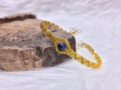 Bracelet tissé et Lapis Lazuli (Tel que fait en direct sur Twitch) - ZenSens