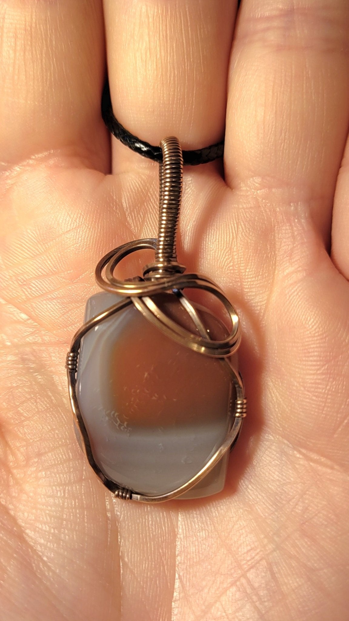 Agate Botswana et cuivre brut - ZenSens